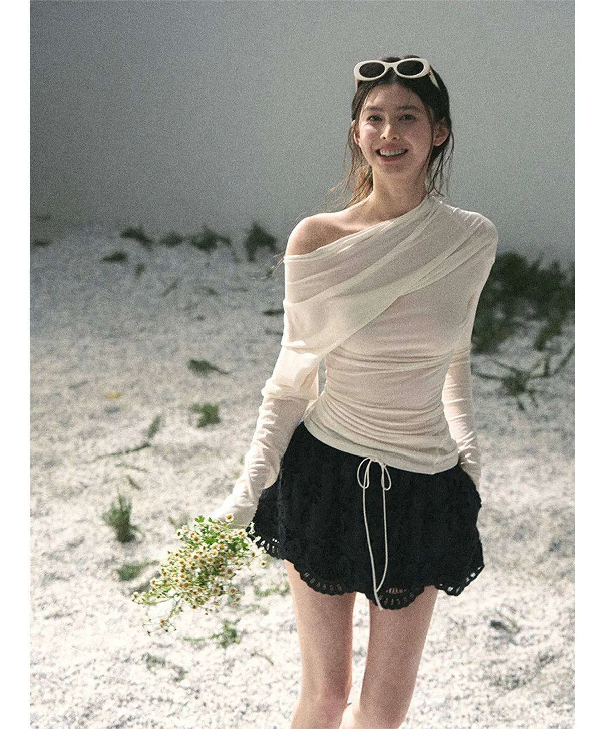 Lace A-Line Mini Skirt