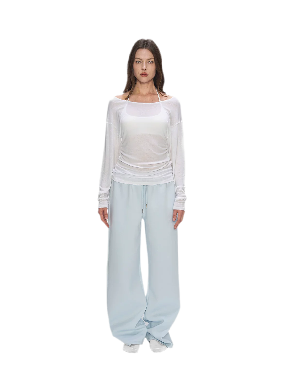 Air Cotton Wide-Leg Sweatpants