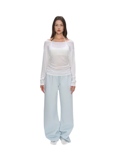Air Cotton Wide-Leg Sweatpants
