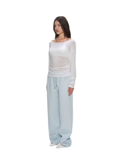 Air Cotton Wide-Leg Sweatpants