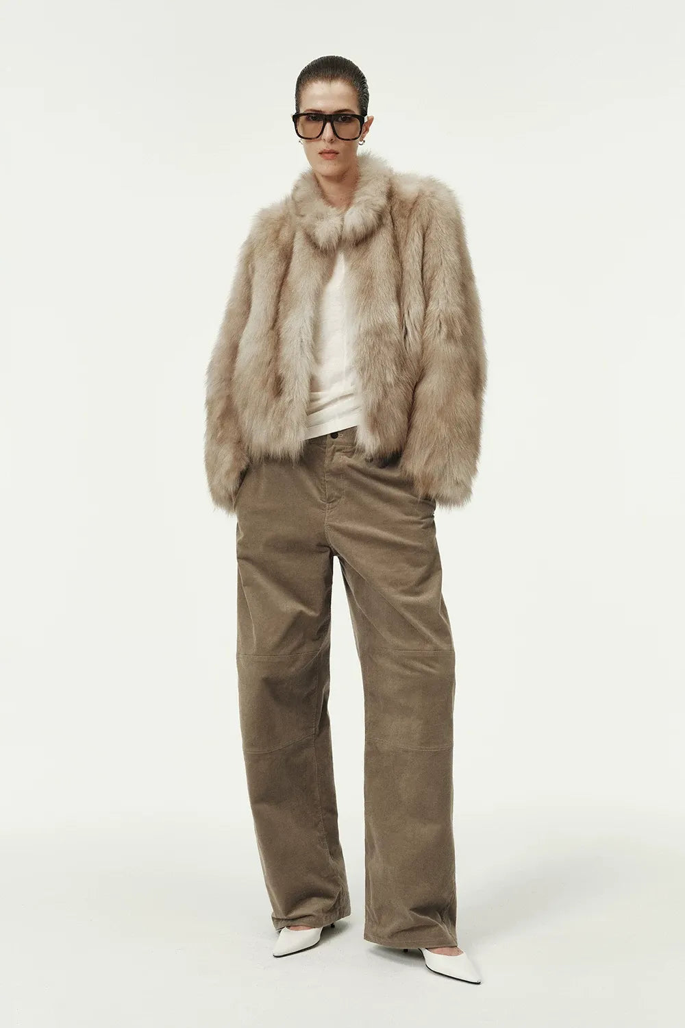 Hand-Dyed Fox Fur Jacket
