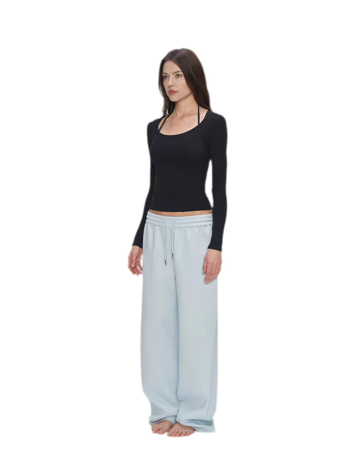 Air Cotton Wide-Leg Sweatpants