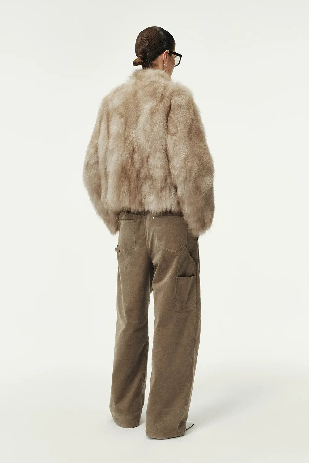 Hand-Dyed Fox Fur Jacket