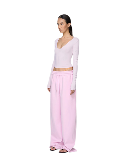 Air Cotton Wide-Leg Sweatpants