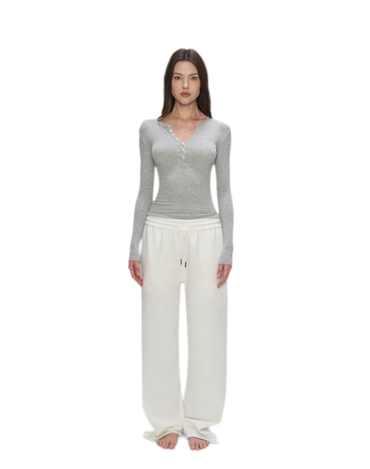 Air Cotton Wide-Leg Sweatpants