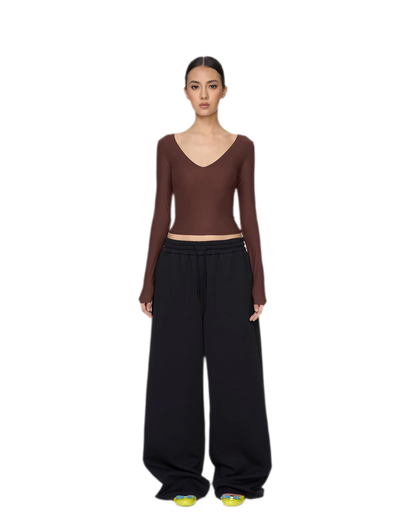 Air Cotton Wide-Leg Sweatpants