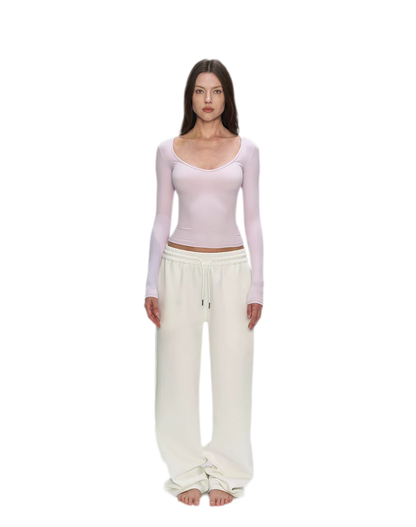 Air Cotton Wide-Leg Sweatpants