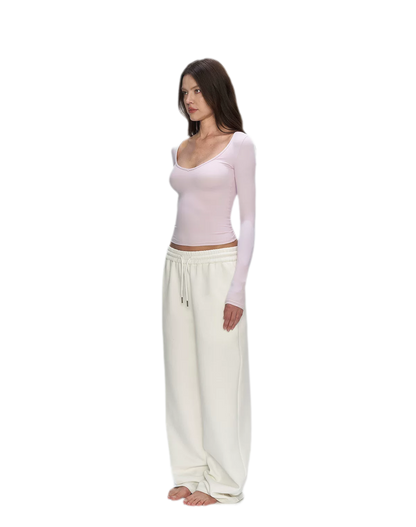 Air Cotton Wide-Leg Sweatpants