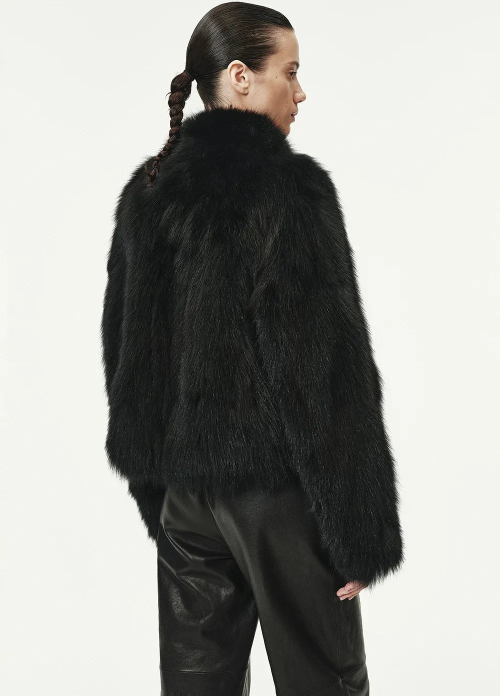 Hand-Dyed Fox Fur Jacket