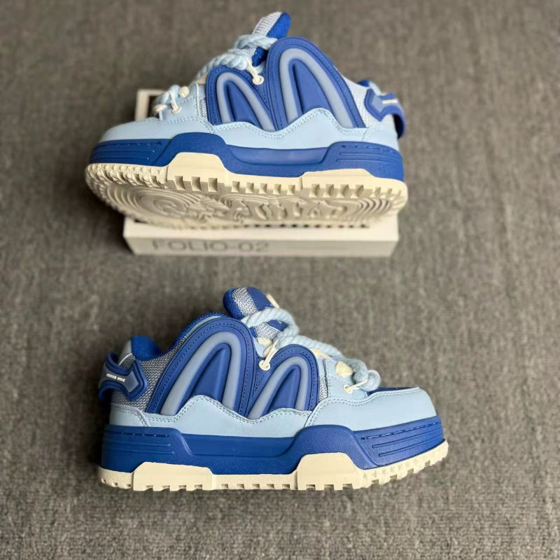 Dreamy Blue Chunky Casual Sneakers