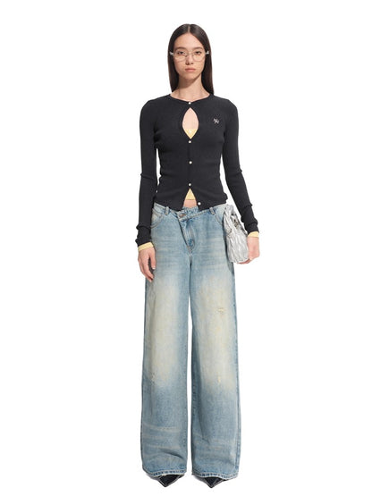 &quot;Savanna Series&quot; Washed Hand-rubbed Denim Jeans - CHINASQUAD