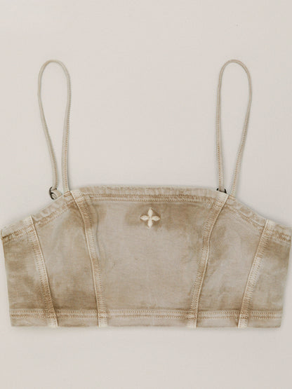 Rage Wild Denim Short Camisole Wild Brown