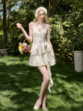 Cloud - like Lace Jacquard Little White Dress - CHINASQUAD