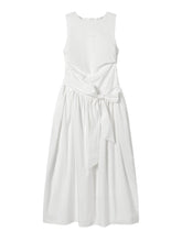 Sleeveless Tie-Waist A-Line Sundress - CHINASQUAD