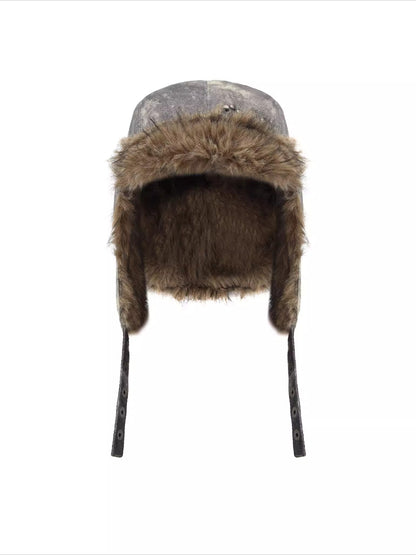 Convertible Earflap Trapper Hat
