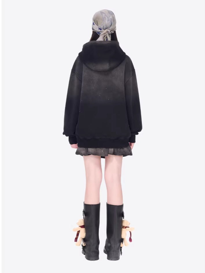 Washed Vintage Pullover Hoodie