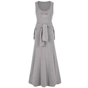 Waist-Tie Cardigan Two-Piece Long Dress Set