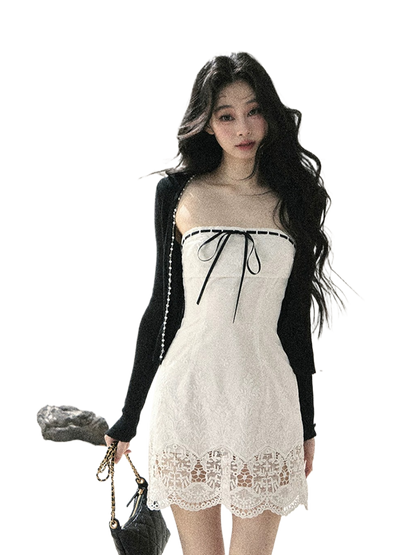 Moonwoven Lace Off-Shoulder Mini DressMoonwoven Lace Off-Shoulder Mini Dress