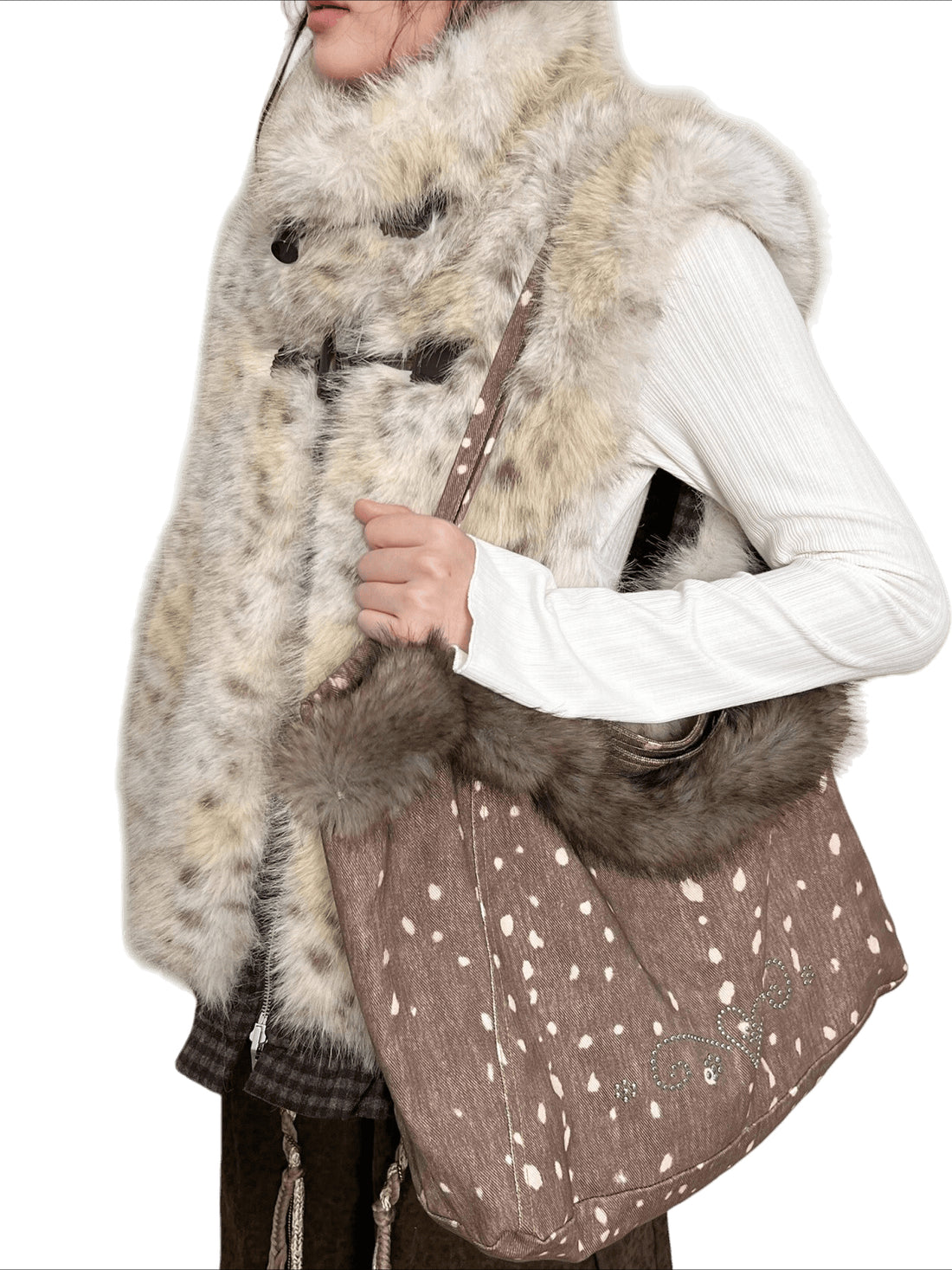 Crystal-Embellished Large Tote Bag