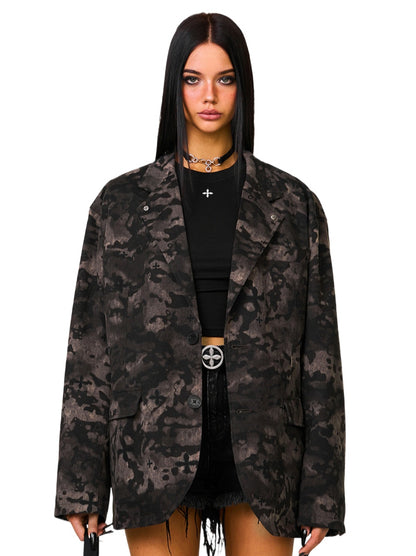 Compass Black Camo Outdoor Blazer