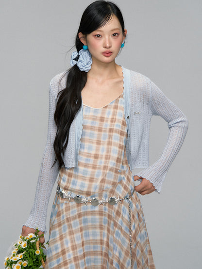 Lace-Trim UV Protection Cardigan