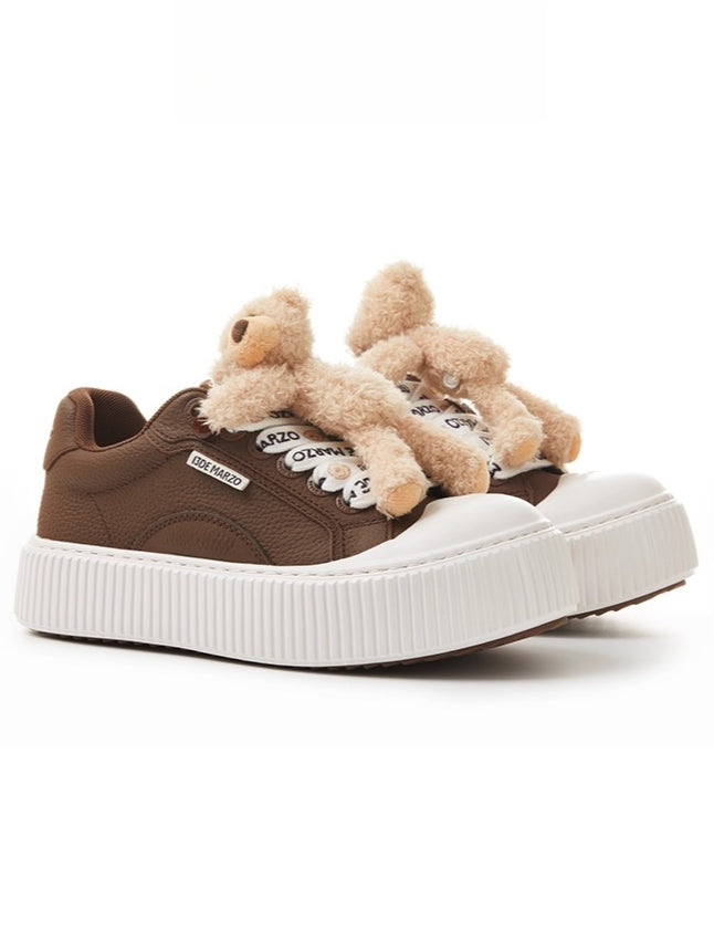 Teddy Biscuit Chunky Low-Top Sneakers