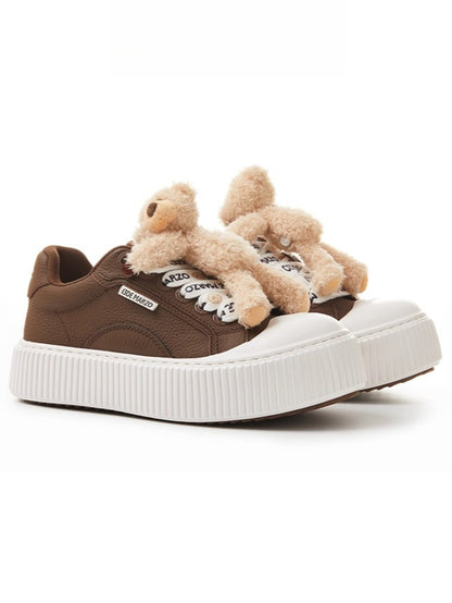 Teddy Biscuit Chunky Low-Top Sneakers