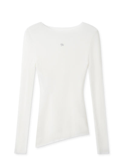 Wool Thin Crewneck Long-sleeve Blouse - CHINASQUAD