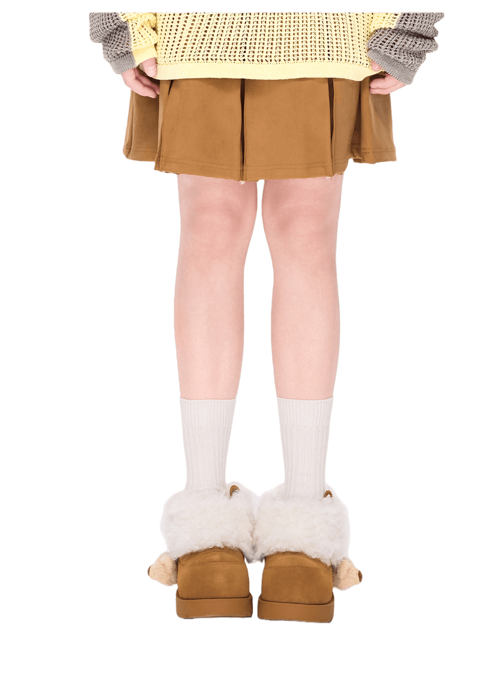 Plush Lined Platform Short Snow Boots