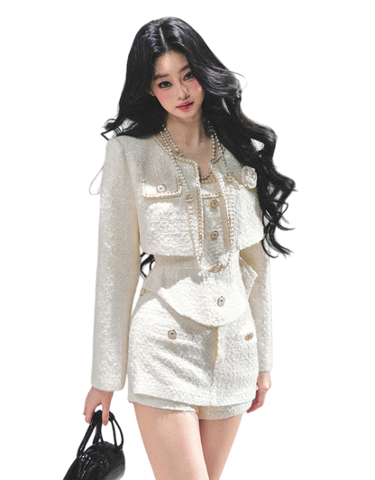 Tweed-Inspired Three-Piece Set