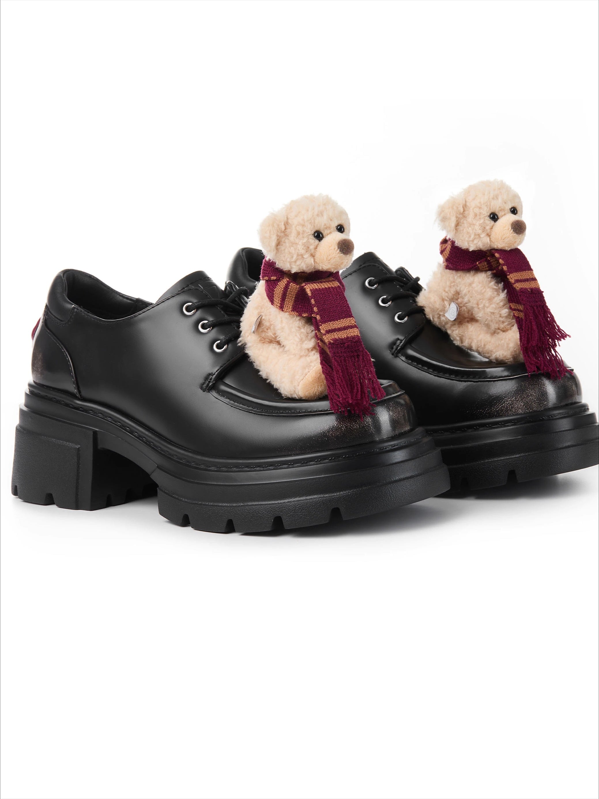 Chunky Sole Retro Derby Shoes