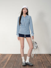 Striped Polo Long-Sleeve T-shirt - CHINASQUAD