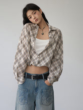 Two-piece Look Checked Long-sleeve Shirt - CHINASQUAD