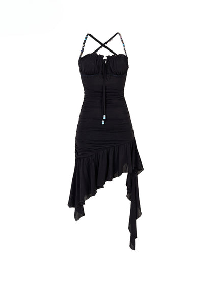 Beaded Mesh Bodycon Dress