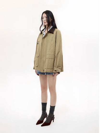 Refined Wool-Blend Short Jacket