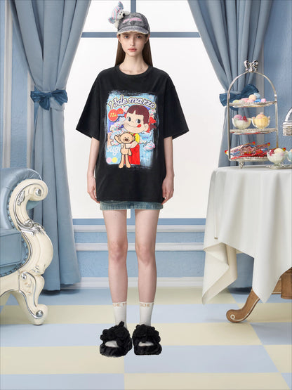 Graphic Cotton Oversized T-Shirt