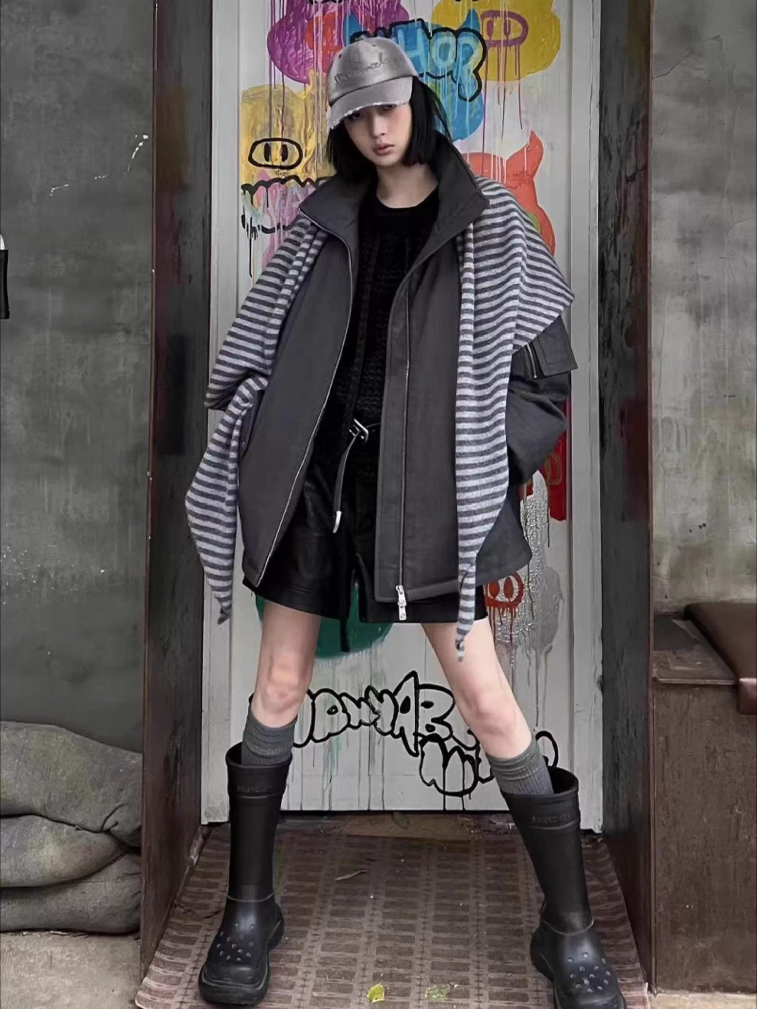 Logo Eyelet Genuine Leather Belt