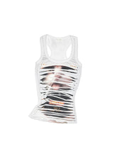 Irregular Hole-Ripped Double-Layer Halter Neck Tank Top - CHINASQUAD