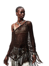 Hollow Out One-Piece Fringed Knit Shrug - CHINASQUAD