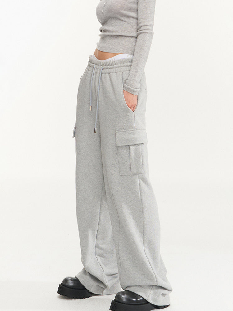 Glacier Gray Jogger Drawstring Pants