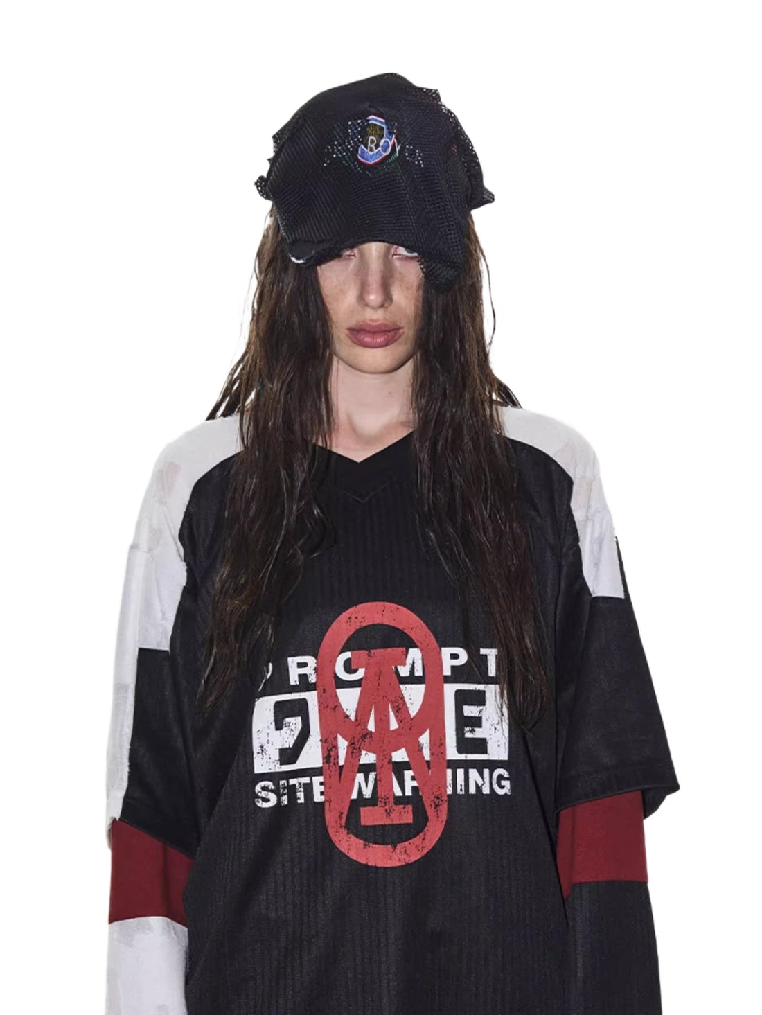 EXITMODE Textured Layered Sports Jersey Tee