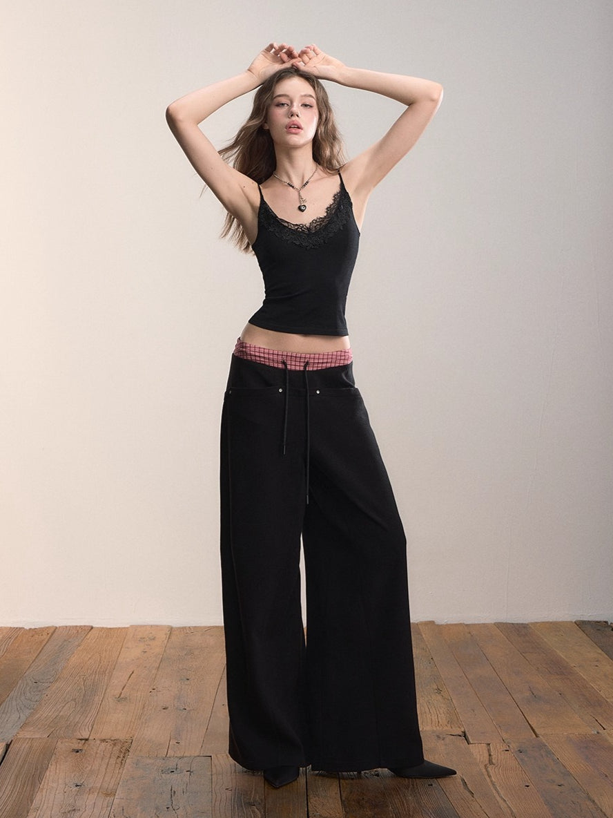 Colorblock Waistband Sweatpants