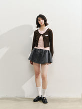 Lace Collar Fake Two-piece Cardigan - CHINASQUAD