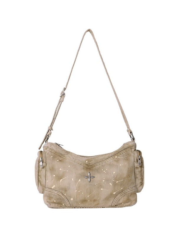 Wild Origin Washed Denim Shoulder Bag