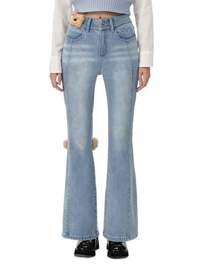 Fuzzy Jacron Jeans