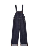 Raw Denim Cuffed Overalls - CHINASQUAD