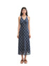 V-Neck Lace Spliced Halter Dress - CHINASQUAD