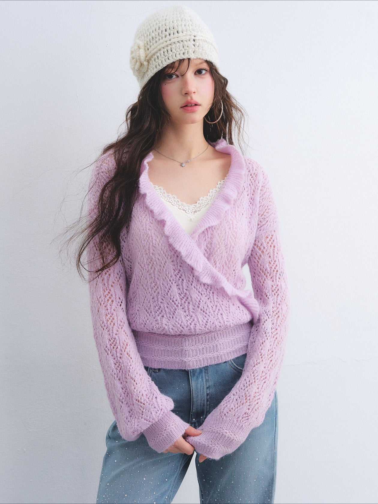 Lace Panel Slim-Fit Camisole