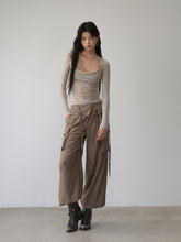 Reversible Off-shoulder Slim Long-sleeve T-shirt - CHINASQUAD
