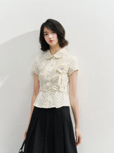 Waist Cinching Bow-Designed Shirt - CHINASQUAD